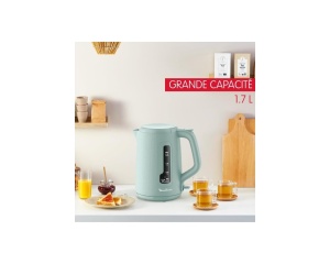 Ceainic electric Moulinex, 1,7 l, afisaj pentru 1 cana, filtru anticalcar, strecuratoare de ceai incluse, umplere si curatare usoara, oprire automata, design elegant, culoare Eucalyptus Morning - Img 3