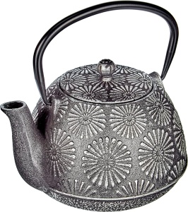 Ceainic Ibili din fier tratat Bali, 1.2 litri, interior emailat, cu filtru din inox