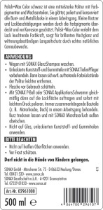 Ceara de lustruire SONAX PolishWax Color, 500 ml, pentru lacuri negre - Img 2