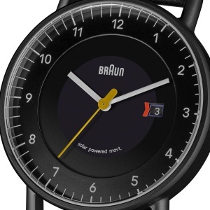 Ceas barbatesc Braun BN0301BKBKG, 40 mm, cu cadran negru si bratara din piele - Img 2