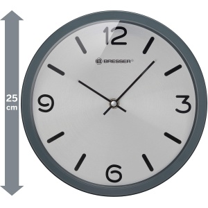 Ceas de perete Bresser MyTime Silver Edition, design elegant, silentios, 25 cm - Img 5