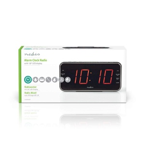 Ceas digital NEDIS cu proiectie, 2 alarme, negru - Img 7