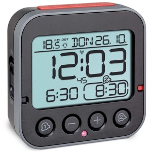 Ceas digital TFA Dostmann Bingo 2.0 cu temperatura, negru