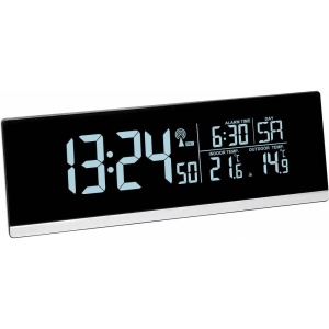 Ceas digital TFA Dostmann cu afisaj colorat si functie snooze