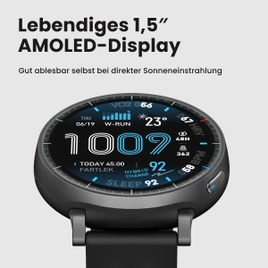 Ceas inteligent Amazfit Active Max 48mm, Display AMOLED 1,5, 25 zile autonomie - Img 2