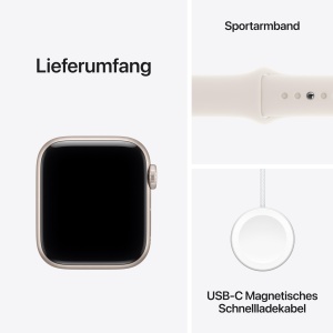 Ceas inteligent Apple Watch SE 3 GPS 40 mm cu carcasa din aluminiu, culoare Polarstern - Img 6