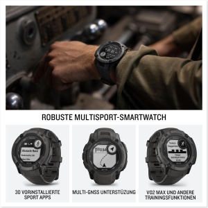 Ceas inteligent Garmin Instinct 2X Solar, 50mm, GPS, design robust, autonomie nelimitata - Img 2