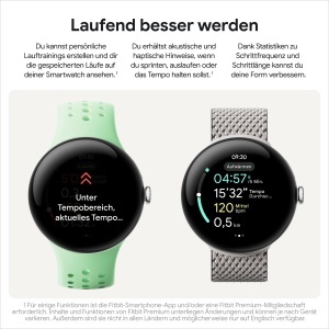 Ceas inteligent Google Pixel Watch 3, 45 mm, urmarire ritm cardiac, negru mat - Img 3