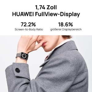 Ceas inteligent HUAWEI Watch FIT 2, 1.74 inch AMOLED, Bluetooth, Isle Blau - Img 2
