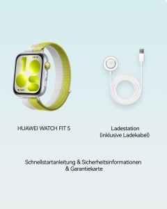 Ceas inteligent HUAWEI Watch FIT 5, GPS, 1,82 inch, argintiu - Img 9