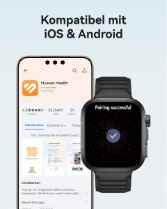Ceas inteligent HUAWEI Watch FIT 5 Pro, GPS, EKG, 1,92 Display, Orange - Img 9