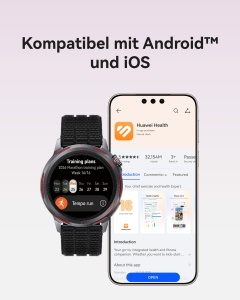 Ceas inteligent HUAWEI Watch GT Runner 2, GPS, 1,32 AMOLED, Negru - Img 7