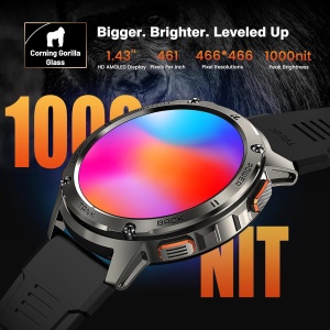 Ceas inteligent KOSPET TANK T3, 1.43 AMOLED, 50m rezistent la apa, autonomie 60 zile - Img 7