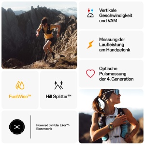 Ceas inteligent Polar Grit X2 Pro, GPS, Saphir, AMOLED, Rezistent - Img 5