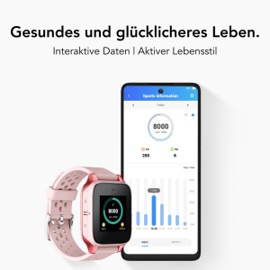 Ceas inteligent TCL MOVETIME MT46 pentru copii cu GPS, camera 2MP, fitness tracking - Img 6