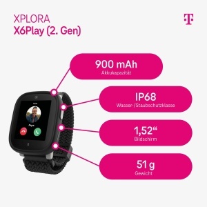 Ceas inteligent Xplora X6 Play pentru copii, cu GPS, camera si bratara colorata - Img 2