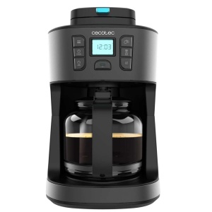 Cecotec Drip Coffee 66 Grind & Drop. 1086 W, rasnita cu lame, pana la 12 cani, tehnologie Extremearoma, aparat de cafea digital cu picurare, otel inoxidabil, cu oprire automata - Img 1