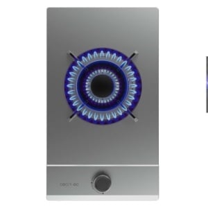 Cecotec plita cu butan si gaz natural 1 arzator Bolero Squad G 1200S Inox. 3500W, otel inoxidabil, gratare din fonta unica, arzator WOK cu coroana tripla, aprindere electrica, sistem de siguranta