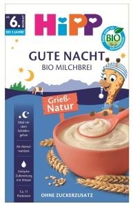 Cereale pentru copii HiPP BIO Kindergrie 4 x 475g, fara zahar adaugat, cu vitamine