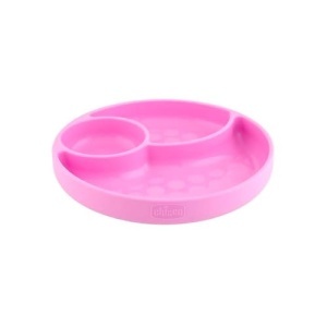 Chicco Babyteller 12 luni silicon alimentar roz cu ventuza si sectiuni separate - Img 6
