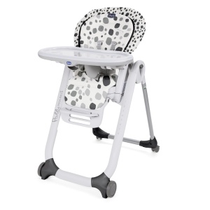 Chicco Polly Progres5 Scaun inalt reglabil de la nastere pana la 3 ani (15 kg), Scaun inalt pentru copii cu functie de inclinare si scaun inaltator, cu 4 roti si inchidere compacta - Img 2