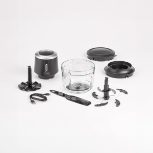 Chopper electric CASO Chop Go fara fir 4 lame din otel inoxidabil 1L Negru - Img 5