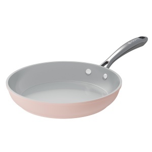 CIARRA Beyond Tigaie Universala Antiaderenta 26cm Roz Aluminiu