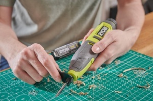 Ciocan de sculptura electric Ryobi RPC4-0, motor 13000 spm, compatibil acumulator 4V USB-Lithium - Img 6