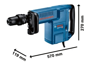 Ciocan demolator Bosch Professional GSH 11 E 168 Jouli SDS Max Motor puternic - Img 3