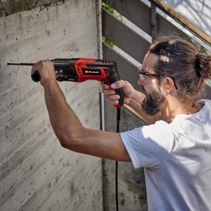 Ciocan rotativ Einhell TC-RH 800 4F (800 W, 2,6 Joule, gaurire + gaurire cu percutie + daltuire cu/fara fixare, mecanism pneumatic de impact, SDS-Plus, Endurance Lock, incl. E-Box) - Img 2