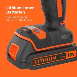 Ciocan rotopercutor BLACKDECKER BL188KB-QW, 18V, 28000 RPM, 52 Nm, 2 acumulatori - Img 6