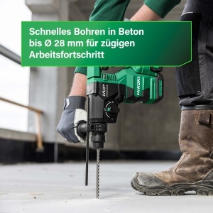 Ciocan rotopercutor HiKOKI DH3628DAWEZ, 36V, 2.5Ah, Brushless - Img 7