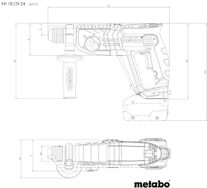Ciocan rotopercutor Metabo KH 18 LTX 24, 18 V, multifunctional, fara acumulator - Img 2