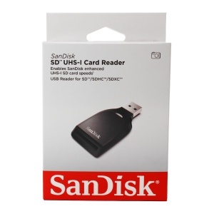 Cititor SD SanDisk UHS-I, Negru, viteza de transfer 170 MBs