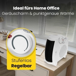 Clatronic HL 3838 Aeroterma compacta 2000W cu functie de ventilator si protectie la supraincalzire - Img 3
