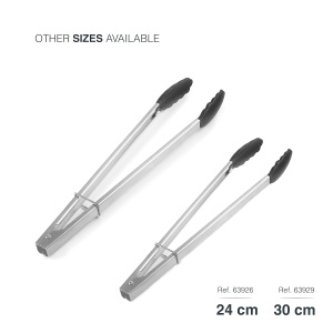Cleste de Bucatarie Lacor 63939 din Otel Inoxidabil si Silicon, 40 cm, Negru - Img 5