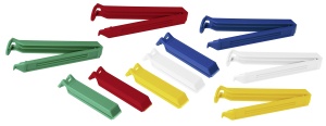 Clipsuri de inchidere Fackelmann Aromaclips TECNO, 10 bucati, Plastic, AlbAlbastruGalbenVerdeRosu - Img 2