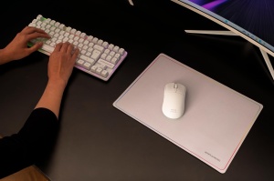 Combo gaming Mars Gaming MCPWTKL, tastatura TKL wireless, mouse RGB, mousemata 360x260mm, alb - Img 6