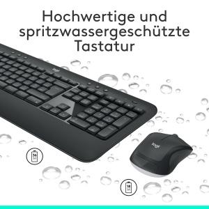 Combo Tastatura si Maus Logitech MK540 Advanced, Wireless, Ergonomica, Cu Unificare USB - Img 4