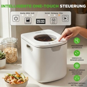 Composter Electric NutriChef, Design Compact, Fara Miros, Alb - Img 5
