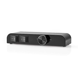 Comutator boxa Nedis 2 canale cu volum reglabil, 60W, 4-16 Ohm, Negru - Img 4