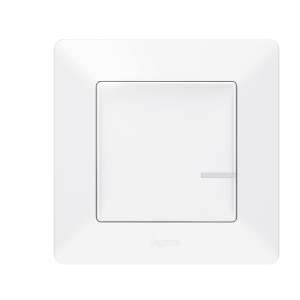 Comutator Wireless Legrand Valena Life cu Netatmo, Ultra Alb, cu LED, Montare Usoara