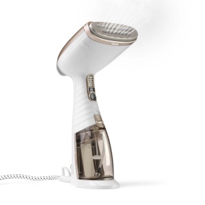 Conair Turbo ExtremeSteamer cu aburi cu 5 ajustari | Debit de abur 25g/min. | Timp de incalzire rapid | 3 accesorii pentru tesaturi fine si grele + cute | alb/bej - Img 3