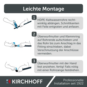 Conducta pentru irigatii Kirchhoff 32 mm x 25 m, HDPE, rezistenta la coroziune - Img 5