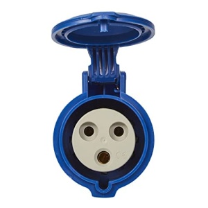 Conector CEE 32A Legrand 3-polig albastru, IP44, IK09 - Img 3