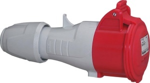 Conector electric CEE Legrand 16A 4-polig rosu, IP44, IK09 - Img 1