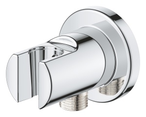 Conector pentru dus GROHE Vitalio 12, crom, cu suport perete - Img 5