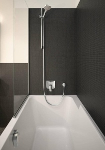 Conector perete dus hansgrohe FixFit, crom, cu retur, montaj simplu - Img 4