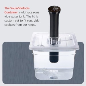 Container SousVideTools din Polycarbonat, 11,6 l, cu capac, transparent - Img 4