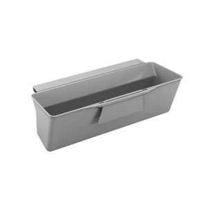 Contenitor pentru resturi organice Metaltex, 35x16x13 cm, cu rascador, gri - Img 1